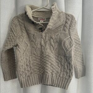 Cat & Jack Gray Cable Knit Sweater